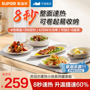 Supor Heating Trivet Household Multi-Function Cup Mat Warm Dish Board New 2025 Model Foldable Milk Heating Genius