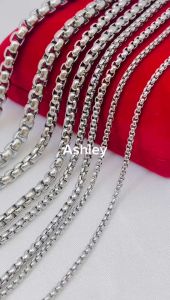 Stainless cube Chain For Men’s 24inch non tarnished