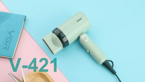 VGR V-421 Portable Folding Hair Dryer High Air Volume Negative Ions Foldable Body Thermostat