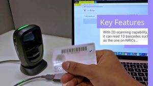 2D Omni Barcode Scanner Laser Zebra DS9308 / DS-9308 / DS 9308 Auto Scan USB Auto Sensing QR Code Scan PDF417 Efaktur
