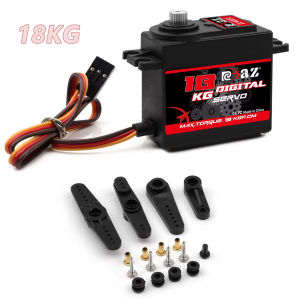 RCXAZ Digital Servo Rotation 180° Metal Gear Servo 18KG 20KG 24KG High Speed Servo for RC Car Robot Boat RC Helicopter