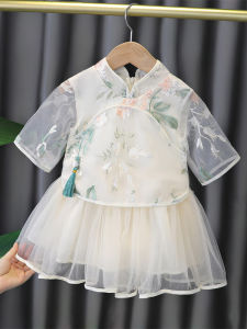 Princess Style Summer Dress Childrens Clothing Baby Clothes Hanfu Girls Dress Fashionable Infant Clothes One Year Old Baby Summer Outfit