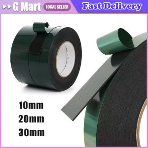 10/20/30mm Width Double Sided Foam Tape 10M Black PE Sponge Ultra-strong Self-adhesive Waterproof Heavy Duty Mounting Tape