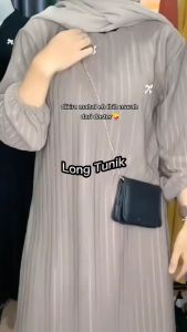Qyara Store Fashion Tania Long Tunik Hornet Knit Premium Wanita Ukuran Jumbo Terbaru