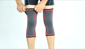Bó gối chạy bộđạp xe thể thao QZE011 vải co giãnthoáng khí