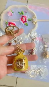 [SPRINTT] GK034 Gantungan Kunci Diamond Baskom Vas Holo Labu Kekayaan Cantik Mobil HP Tas Good Luck Keychain Pria Wanita