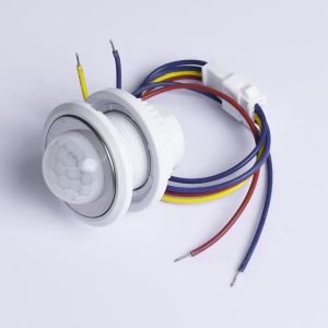 Aideepen | AC 85V-265V LED PIR Adjustable Delay Embedded Human Body Infrared Detector Infrared Motion Sensor Detector wall mounted Switch