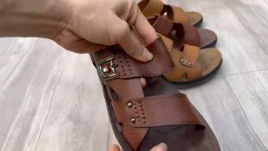 Dép Nam Da Bò Cao Cấp Sang Trọng Đế Đúc Gầm Kếp Mát xa Lòng Bàn Chân Lưu Thông Máu ( BH 1 Năm )