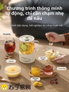 Nồi Nấu Trà Điện Đa Năng 55 Độ Ấm Bằng Thủy Tinh Văn Phòng Nồi Nấu Sâm Dây Điện Ấm Bằng Thủy Tinh Nồi Nấu Trà Điện