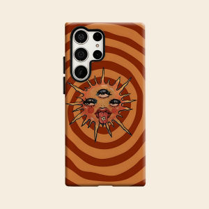 BILIBILI | Trippy Retro Sun Luxury Fashion Full Lens Protective Case for Samsung Galaxy S26 S25 S24 A56 A36 Plus Ultra