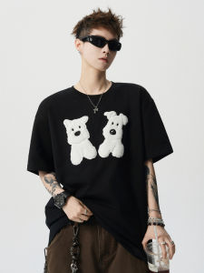 WUKONGYOUHUO | Summer Short Sleeve Embroidered Puppy T-Shirt