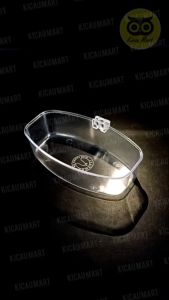 Kicau Mart Cepuk Mandi Burung Oval Merek Sempati Mika Plastik Bening Tebal Bak Keramba Mini Tempat Mangkok Cangkir Makan Pakan Minum Burung Lovebirid Kenari Kacer Murai Cucak Dll Cpov