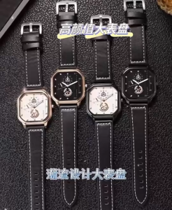 นาฬิกาข้อมือเข็มขัดลําลองควอตซ์ กีฬานาฬิกาผู้ชายนาฬิกาผู้ชายนาฬิกาใหม่ นาฬิกาผู้ชายข้อมือหนังเทียม สำหรับธุรกิจ ส่งไว