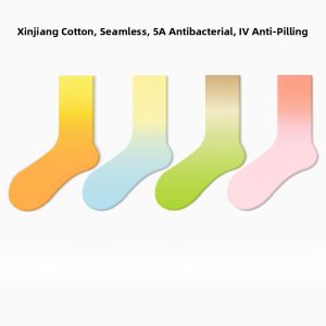 HAPPYLEMON | HAPPYLEMON Womens Mid-Calf Socks Summer Trendy Cute Outdoor Spring Autumn Cartoon Cotton Socks Moisture Wicking Comfortable