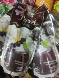 puding susu nutrijel cokelat + gula