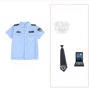 ชุดนักสืบเด็ก เสื้อผ้าเจ้าหน้าที่จราจร ชุดการแสดงบทบาทเด็กชายและเด็กหญิง ชุดนักสืบ ชุดเจ้าหน้าที่จราจร ชุดเสื้อผ้า