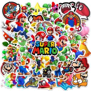 สติกเกอร์ลายการ์ตูนซูปเปอร์ กันน้ํา สําหรับติดตกแต่งหมวกกันน็อค แก้วน้ำชิ้น 50 ชิ้น