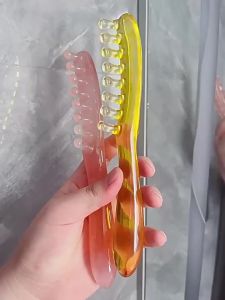 New Resin Scalp Massage Comb With Smooth Rounded Teeth Comfortable Grip For Hair Care Relaxation Head Tension Relief