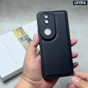 Luxury Case Leather Pro Kamera Black Vivo V50 5G