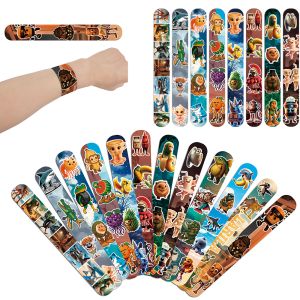 Đồ Chơi Bóp Tay Hình Thú Hoạt Hình PVC Quà Tặng Sinh Nhật Trẻ Em Đồ Trang Trí Túi Quà Đồ Chơi Ý Brainrot Tung Tung Sahur Tralalo Slap Bracelets