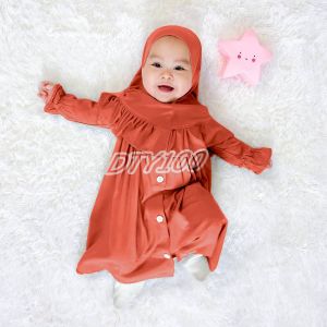 Gamis bayi perempuan newborn Bilqis 0 6 bulan 6 12 bulan 12 18 bulan