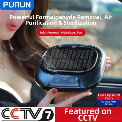 Solar Car Air Purifier with Negative Ions Deodorizing Formaldehyde Removal Aromatherapy and Humidification