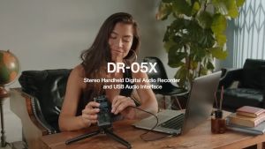 (ใช้โค้ดลดอีก10%) TASCAM DR-05X  Portable Handheld Recorder With USB Interface เครื่องบันทึกเสียงขนาดพกพา
