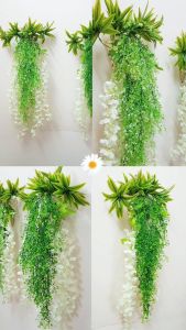 Giỏ Hoa Treo Tường Giỏ Hoa Tử Đằng Đẹp Tự Nhiên Tặng Kèm Móc Dùng Trang Trí Nhà Cửa Decor Chụp Ảnh