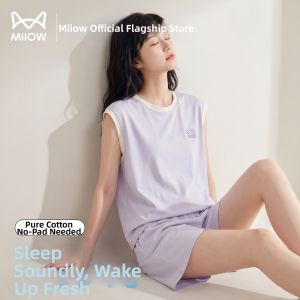 MiiOW | Sleeveless Summer Womens Pajama Set Cotton