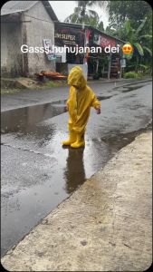 Jas Hujan Jumpsuit Balita & Mantel Anak Size S M L XL COD