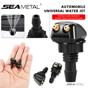 Seemetal gạt nước ô tô máy giặt vòi phun lỗ kép vòi gạt nước tia nước có thể điều chỉnh vòi phun nối rửa Kit