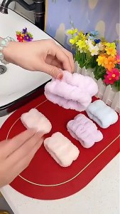 สายรัดข้อมือดูดซับน้ำได้ดี เหมาะสำหรับล้างหน้าแขนไม่เปียก ที่คาดผมกันผมเปียก สายรัดซับเหงื่อนักกีฬา สายรัดข้อมือเกาหลี