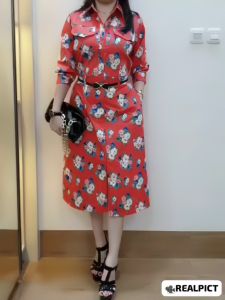 JESS Dress Midi Katun Bangkok - Bonus Ikat Pinggang