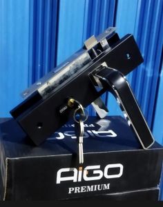 Handle pintu rumah pegangan - gagang Pintu Satu Set kunci Lengkap ukuran medium - Tanggung
