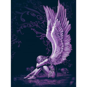 Kayou | DIY Digital Painting Paint By Numbers Colored Winged Angel Handpainted Painting Art Picture Artcraft on Canvas Unique Gift