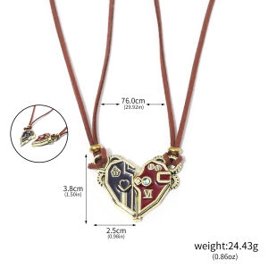 Game Arcane Caitlyn Vi Necklace Pendant for Men Women Disguise Magnet Lovers Chain Fantasy Backpack LoL Cosplay Prop Accessories