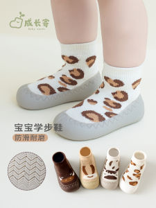 Baby Floor Socks Pure Cotton Indoor Shoes for Newborn Children Cartoon Design Toddler Learning to Walk Slip-On Kids Socks