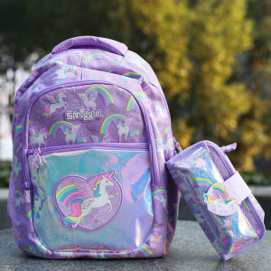 In Stock Australia Smiggle Schoolbag Elementary School Studebt Backpack Decompression Large Capacity Schoolbag Lightweight Backpack Gift