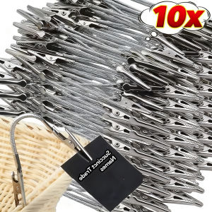 10PCS đa chức năng kẹp cá sấu hai đầu ống mềm DIY Memo thẻ đựng ảnh hình ảnh Giá Đựng Giấy nhớ phụ kiện văn phòng 18/28cm