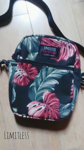 Limitless - Sling Bag KANVAS MOTIF Kekinian / Tas Selempang Traveling Pria Wanita