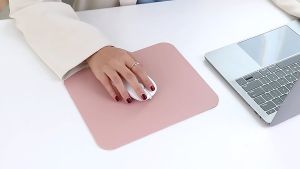 Singapore Ready Stock 20*23cm Standard Mouse Pad High Quality Double sided Waterproof Mouse Pad  PU Leather Mouse Pad Office Laptop Mousepad Nordic style