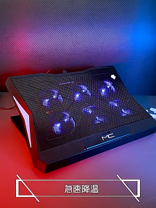 Laptop Cooling Pad for Gaming 2/6 Fans with Stand 11-18 inch Laptop Cooling Fans Notebook Cooler Adjustable Angle and Speed Low Noise Laptop Radiator Holder