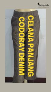 Celana Kulot Panjang Jumbo Bahan Codoray Denim All Size - Queens Fashion - Celana Fashion Premium dengan Bahan Codoray Denim (Jumbo)