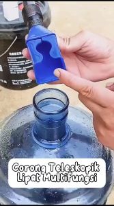 Corong Teleskopik Lipat Plastik Portable / Telescopic Funnel Flexible / Selang Bantu Pengisi Cairan Air Minyak Mesin Oli Bensin / Filter Alat Transfer Pengisian Bahan Bakar Motor Mobil Dapat Ditekuk / Aksesoris Kendaraan Multifungsi - HOMIA