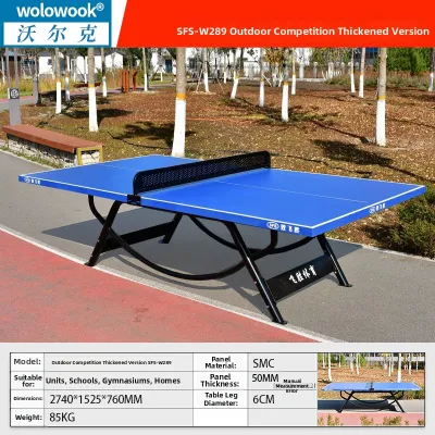 Wolk Wook | Weather-Resistant Folding Outdoor Ping Pong Table