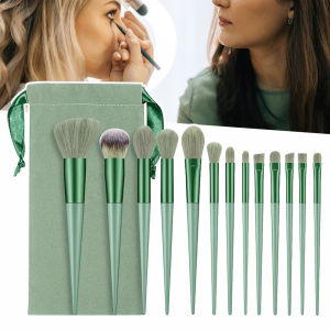 Bộ Cọ Trang Điểm Chuyên Nghiệp 13 Món Dành Cho Nữ - Bộ Dụng Cụ Làm Đẹp Cầm Tay Có Lông Siêu Mềm Có Túi Đựng Dành Cho Người Mới Bắt Đầu