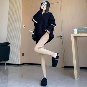 Fashionable Thickened Velvet Trousers for Outwear