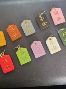 Leather Good Luck Charm Car Decoration Accessory Bubble Mat Early Morning Peak Series DIY Vehicle Hanging Ornament Modification