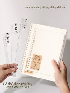 B5 Loose-Leaf Binding Strip Opening and Closing Binding Ring A5 Plastic Loose-Leaf Binder 20/26/30 Hole A4 Notepad Detachable Retaining Ring