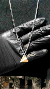 Paper Plane Necklace - Kalung Titanium Silver Liontin Pesawat Kertas Pria Wanita Anti Karat Tidak Luntur - CJR Titanium